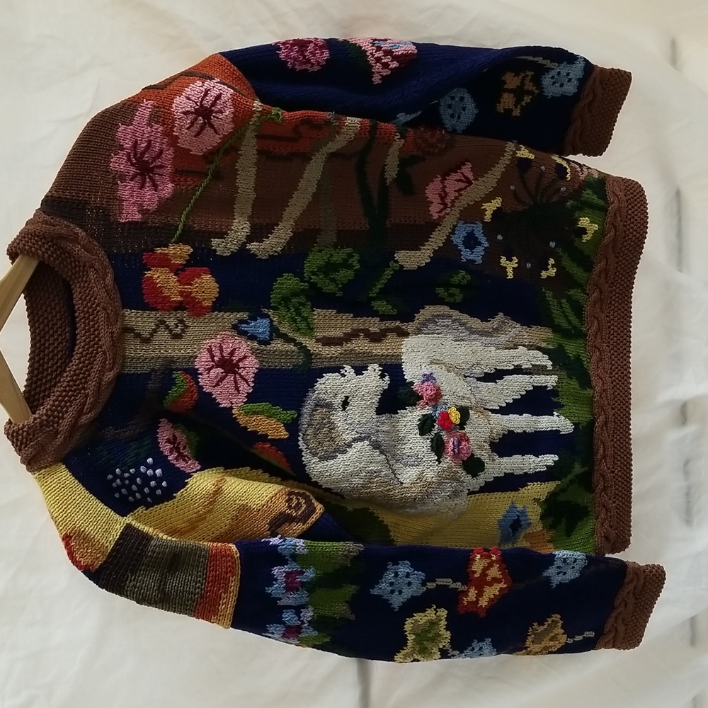 Berek fall, horse/unicorn themed sweater
